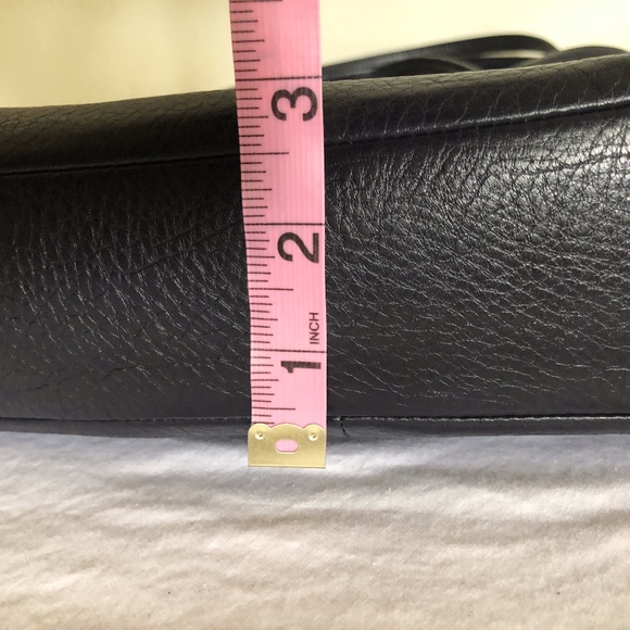 Coach Kelsey Satchel Navy Blue Pebble Leather - Picture 8 of 8